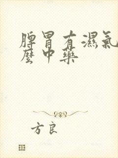 脾胃有湿气用什么中药