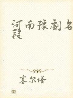 河南豫剧名段唱段