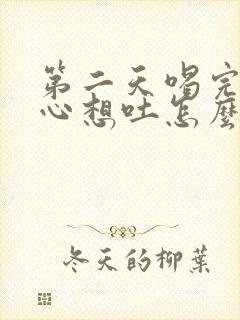 第二天喝完酒恶心想吐怎么办封面