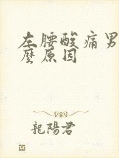 左腰酸痛男性什么原因