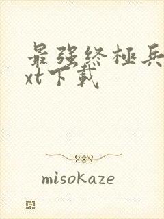 最强终极兵王txt下载