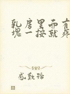 乳房里面有个硬块一按就疼