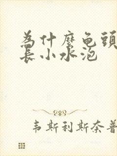 为什么龟头上会长小水泡