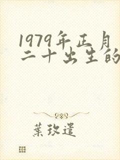 1979年正月二十出生的命运
