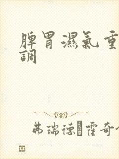 脾胃湿气重怎样调