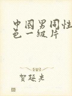 中国男同性恋黄色一级片