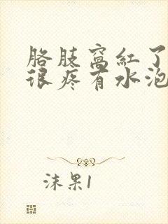 胳肢窝红了一片很疼有水泡