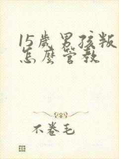 15岁男孩叛逆怎么管教