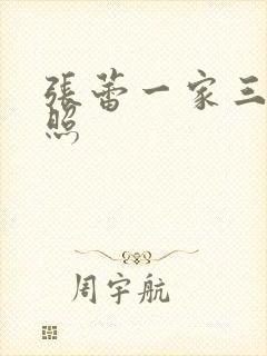 张蕾一家三口近照封面