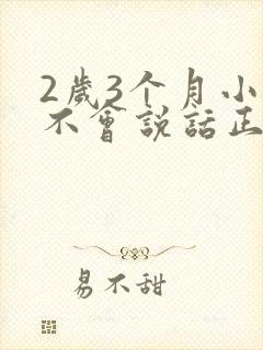 2岁3个月小孩不会说话正常吗