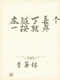 左腋下长个硬包一按就疼