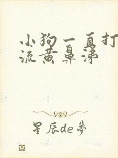 小狗一直打喷嚏流黄鼻涕