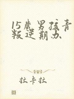 15岁男孩青春叛逆期办