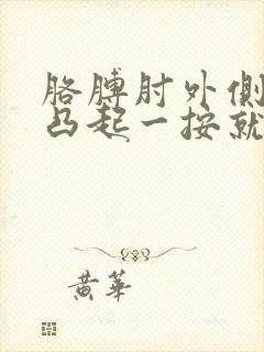 胳膊肘外侧骨头凸起一按就疼