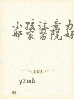 小孩注意力缺陷哪家医院好