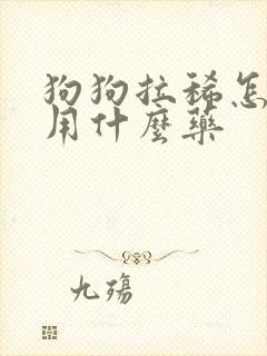 狗狗拉稀怎么办用什么药