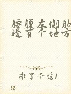 腰腹左侧肋骨下边有个地方疼