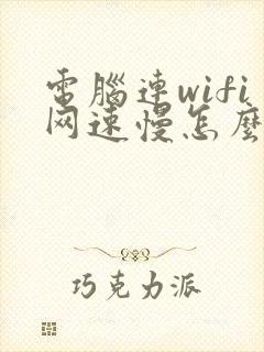 电脑连wifi网速慢怎么解决