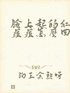 脸上起的红色的痘痘怎么回事