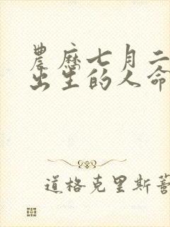 农历七月二十日出生的人命运