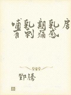 哺乳期乳房老是有刺痛感