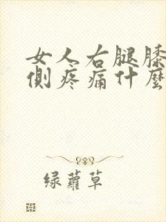 女人右腿膝盖内侧疼痛什么原因封面