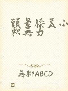 头晕膝盖小腿酸软无力封面