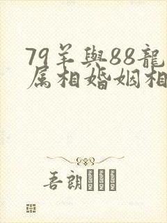 79羊与88龙属相婚姻相配