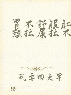 胃不舒服肚子疼想拉屎拉不出来怎么回事