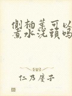 侧柏叶可以直接煮水洗头吗