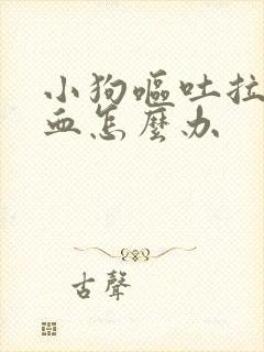 小狗呕吐拉稀带血怎么办封面