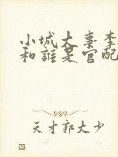 小城大事李秋萍和谁是官配