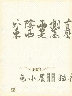 外阴两侧有白色东西是怎么回事