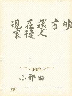 现在还有明朝朱家后人封面