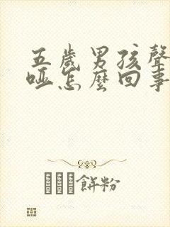 五岁男孩声音沙哑怎么回事