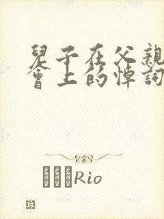 儿子在父亲追悼会上的悼词