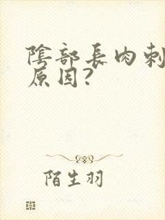 阴部长肉刺什么原因?