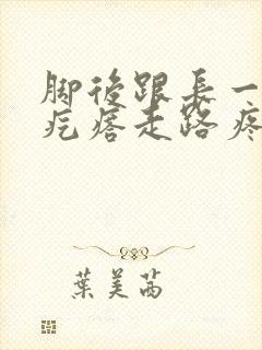 脚后跟长一个硬疙瘩走路疼是怎么回事