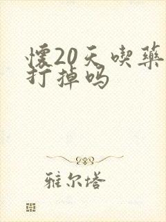 怀20天吃药能打掉吗