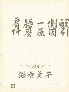 肩膀一侧酸疼是什么原因引起的