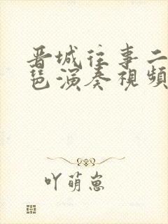 晋城往事二胡琵琶演奏视频