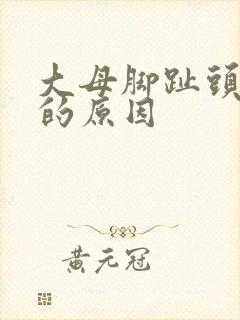 大母脚趾头麻木的原因