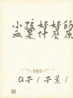 小孩好好的流鼻血是什么原因引起的封面