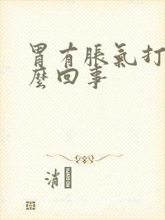 胃有胀气打嗝怎么回事封面