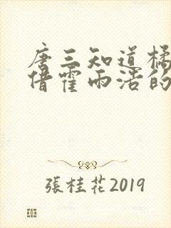 唐三知道橘子偷借霍雨浩的种子为什