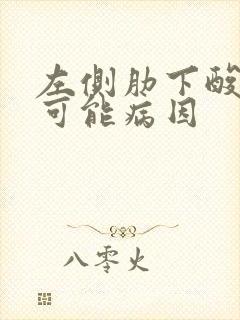 左侧肋下酸胀的可能病因