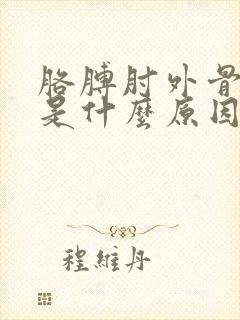 胳膊肘外骨尖疼是什么原因