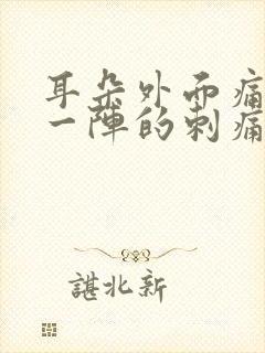 耳朵外面痛一阵一阵的刺痛封面