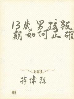 13岁男孩叛逆期如何正确引导