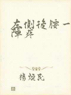 左侧后腰一阵一阵疼